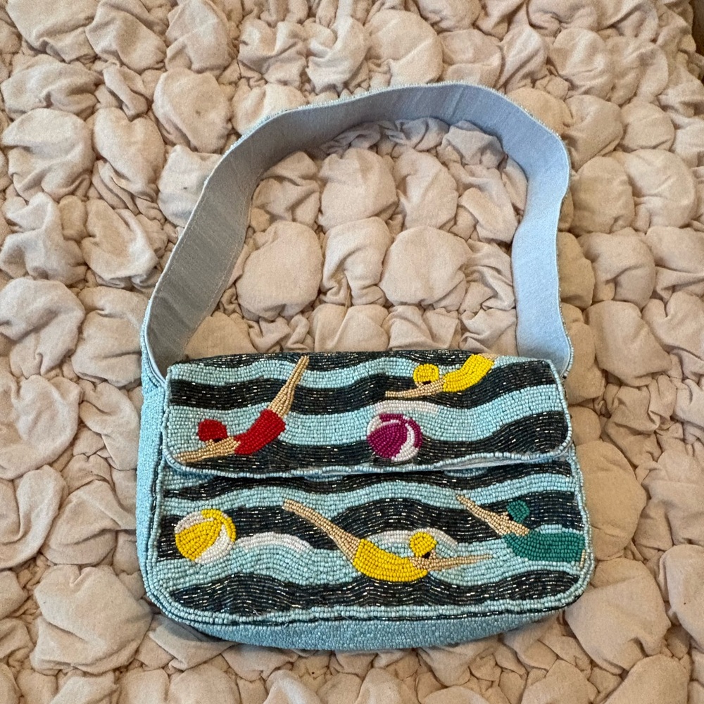 Swimmers beaded bag